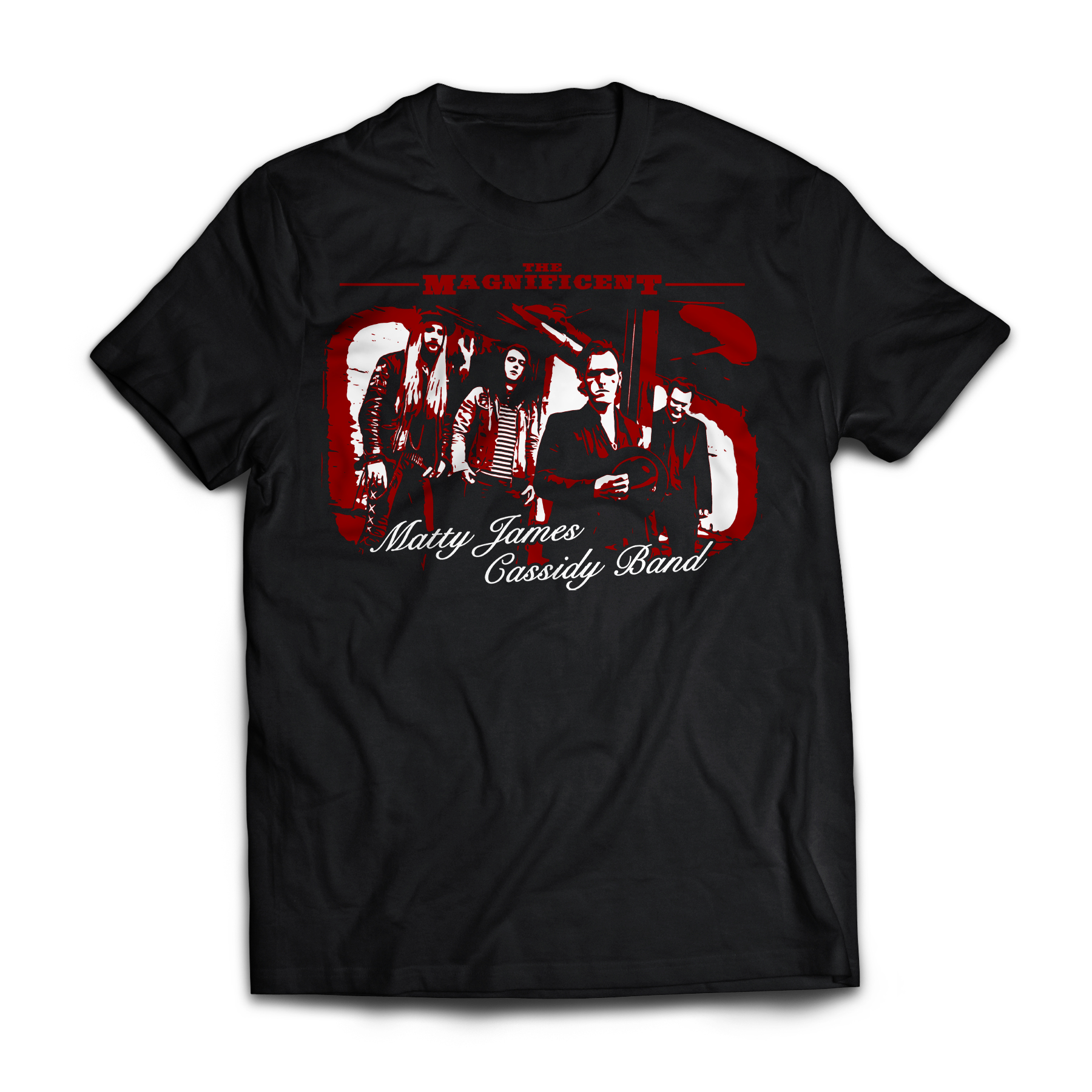Matty James Cassidy – Magnificent Band – T-Shirt (black) – Shop – Matty ...